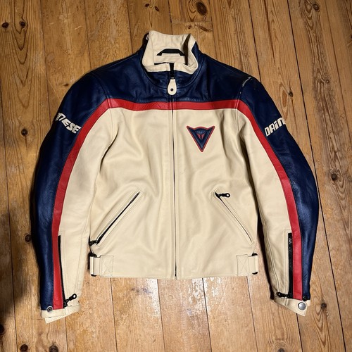 Giacca moto vintage - vintage, crema